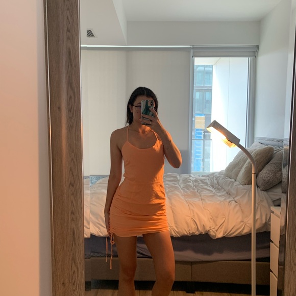 Tiger mist Marilla Dress in Apricot - Picture 5 of 5